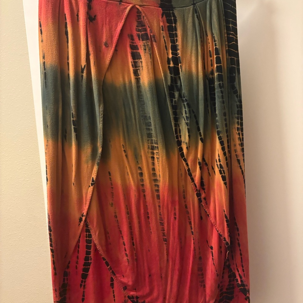 Multicolor Tie-Dye Skirt